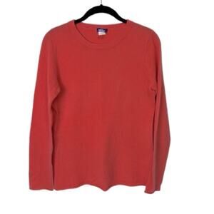 J. Crew Crew neck Long Sleeve Sweater 100% Cashmere Coral , Women’s S